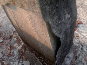 Damaged on column plaster compProject4