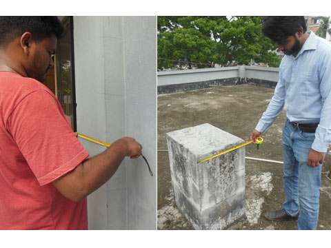 Measuring of physical dimension of column compProject3